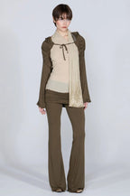 【SCULPTOR】Jersey Priest Hoodie Bolero - 4 colors