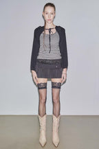 【SCULPTOR】Jersey Priest Hoodie Bolero - 4 colors