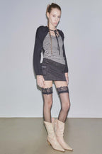 【SCULPTOR】Jersey Priest Hoodie Bolero - 4 colors