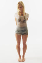 【SCULPTOR】Wet Sheer Tee - White