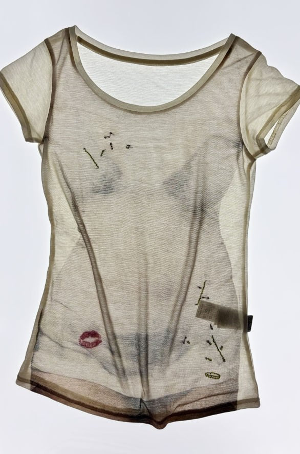 【SCULPTOR】Wet Sheer Tee - White