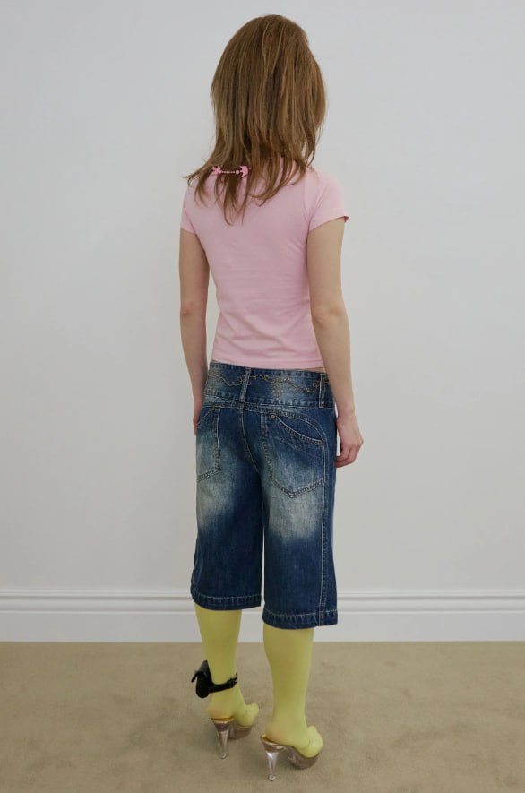【SCULPTOR】Vine Half Denim Pants - 3 colors