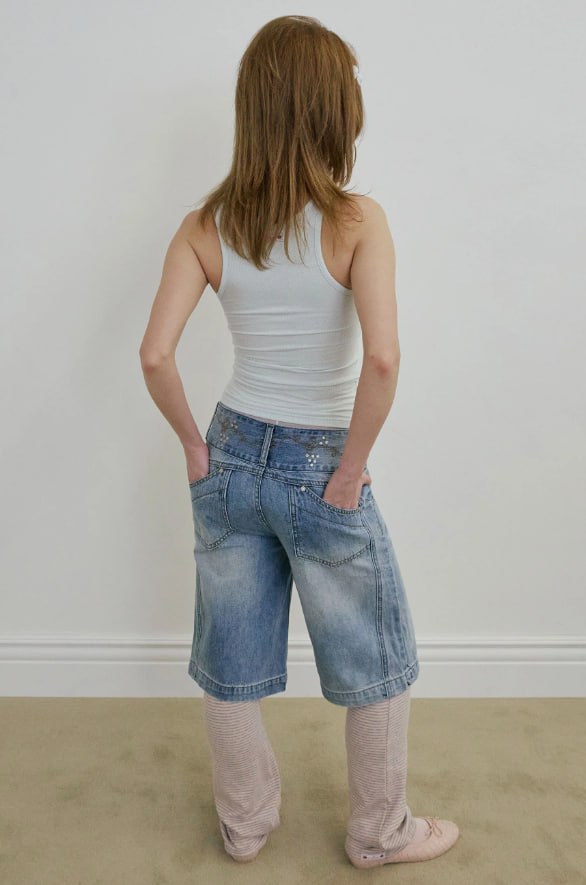 【SCULPTOR】Vine Half Denim Pants - 3 colors
