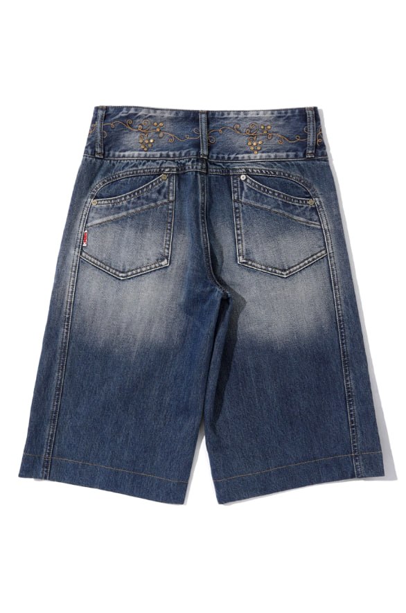 【SCULPTOR】Vine Half Denim Pants - 3 colors