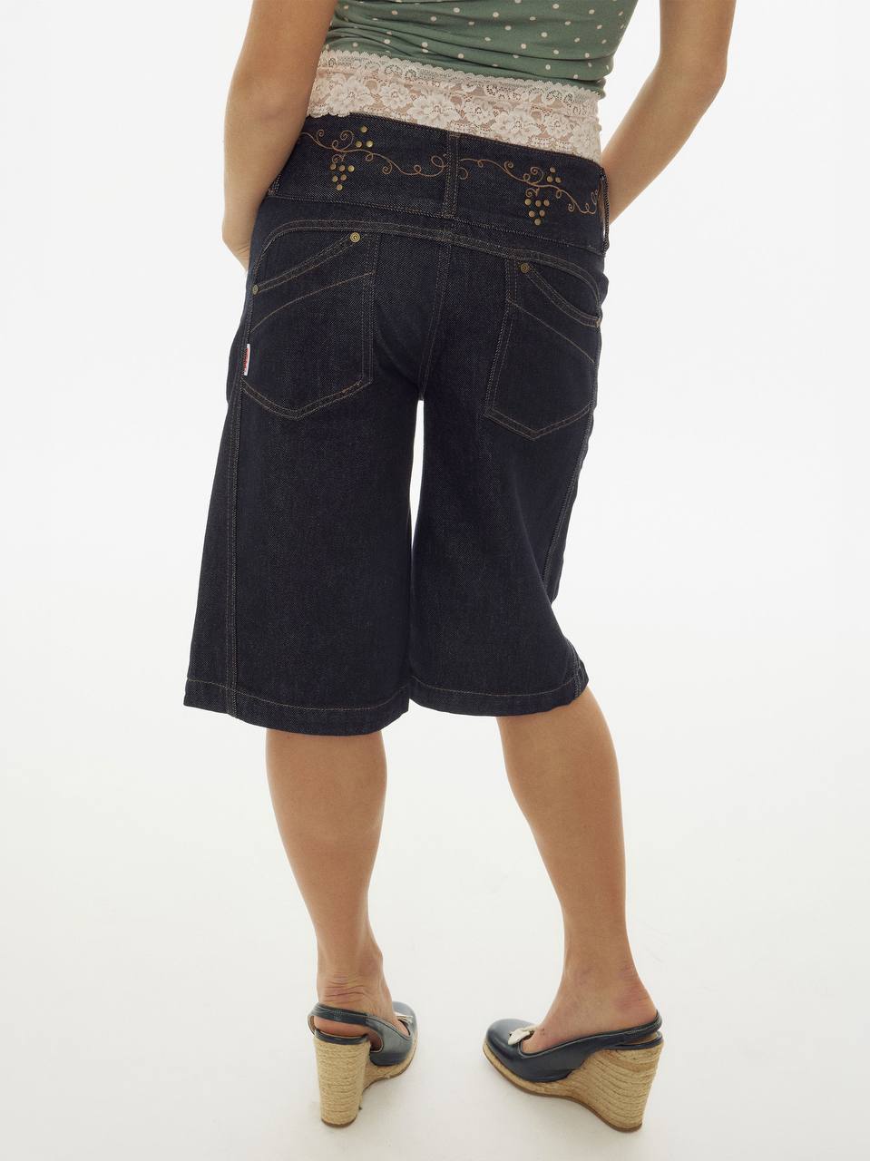 【SCULPTOR】Vine Half Denim Pants - 3 colors