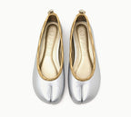 【PAES】Leather String Flat - Punching Silver