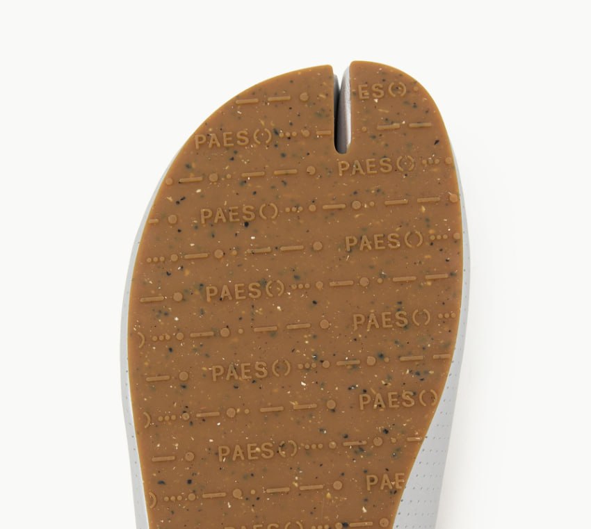 【PAES】Leather String Flat - Punching Silver