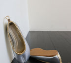 【PAES】Leather String Flat - Punching Silver