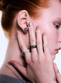 【NFF】moonrise earrings - purple