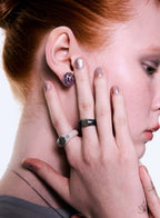 【NFF】moonrise earrings - purple