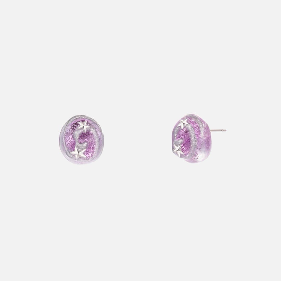 【NFF】moonrise earrings - purple