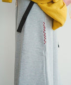【common gull products】下擺鈕扣荷葉邊五分直筒裙 - 3 colors