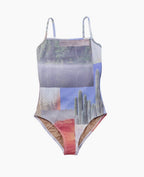 【seasaltsea】COLLAGE RIB SWIM SUIT