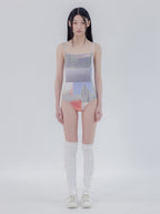 【seasaltsea】COLLAGE RIB SWIM SUIT