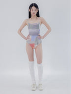 【seasaltsea】COLLAGE RIB SWIM SUIT