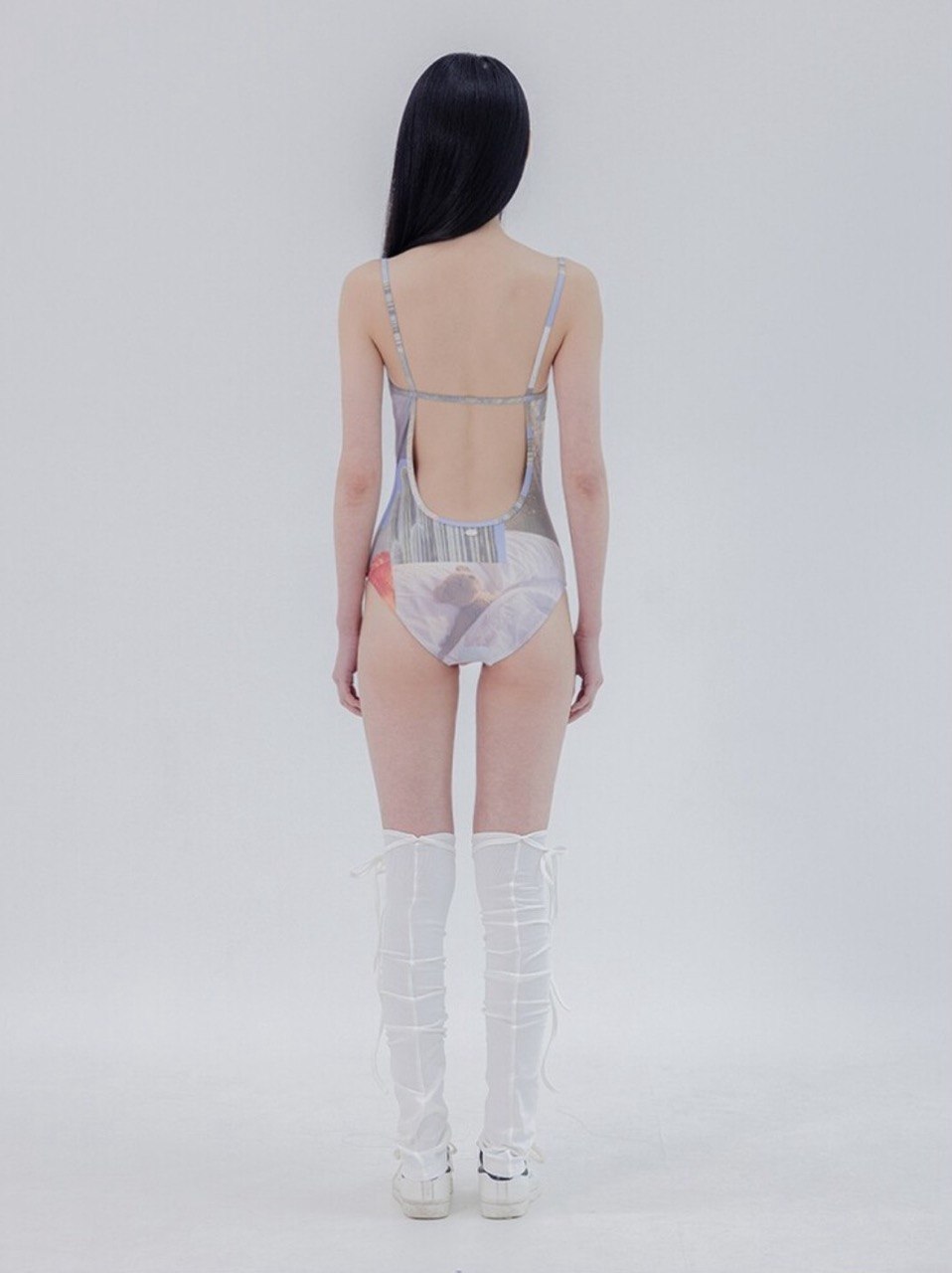 【seasaltsea】COLLAGE RIB SWIM SUIT