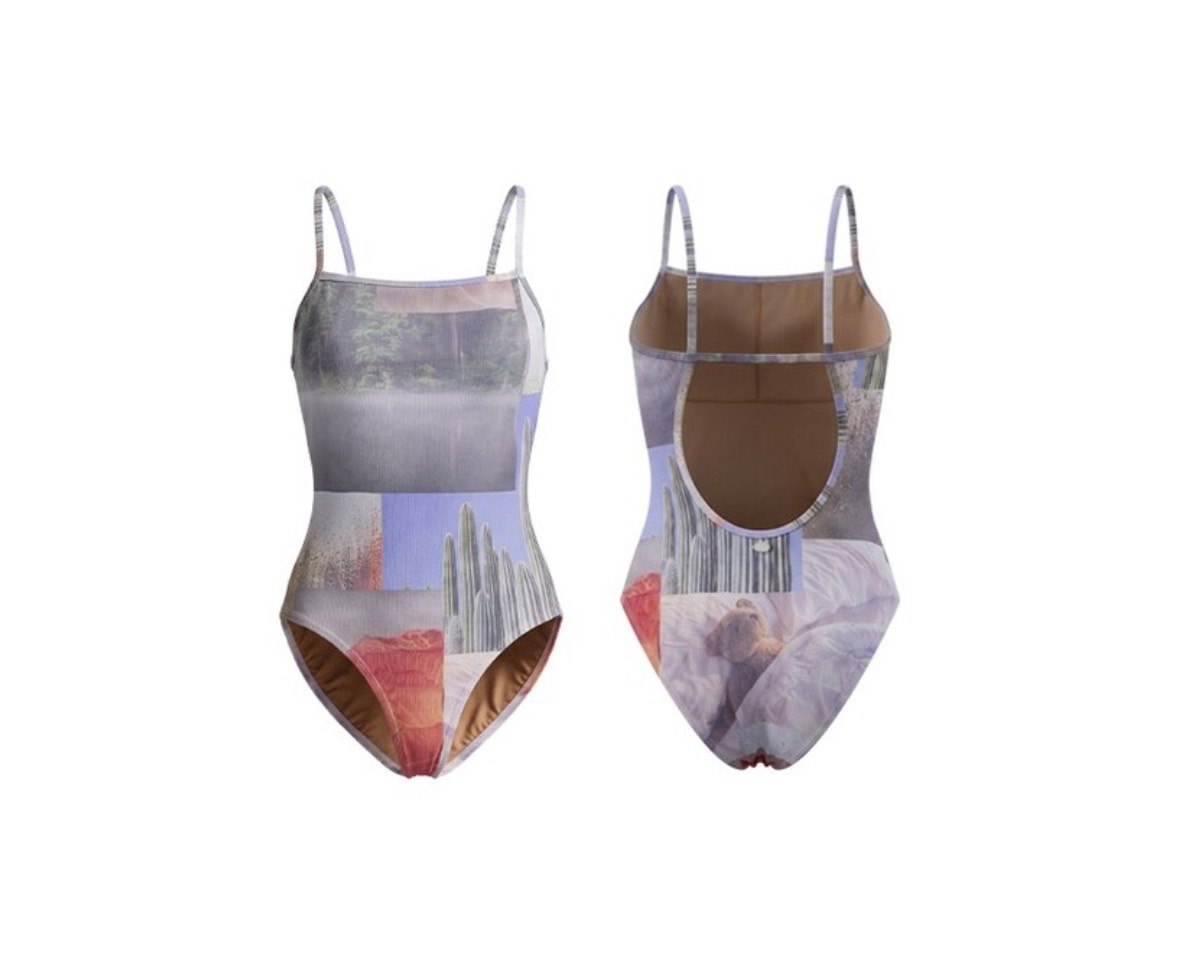 【seasaltsea】COLLAGE RIB SWIM SUIT