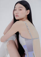 【seasaltsea】COLLAGE RIB SWIM SUIT