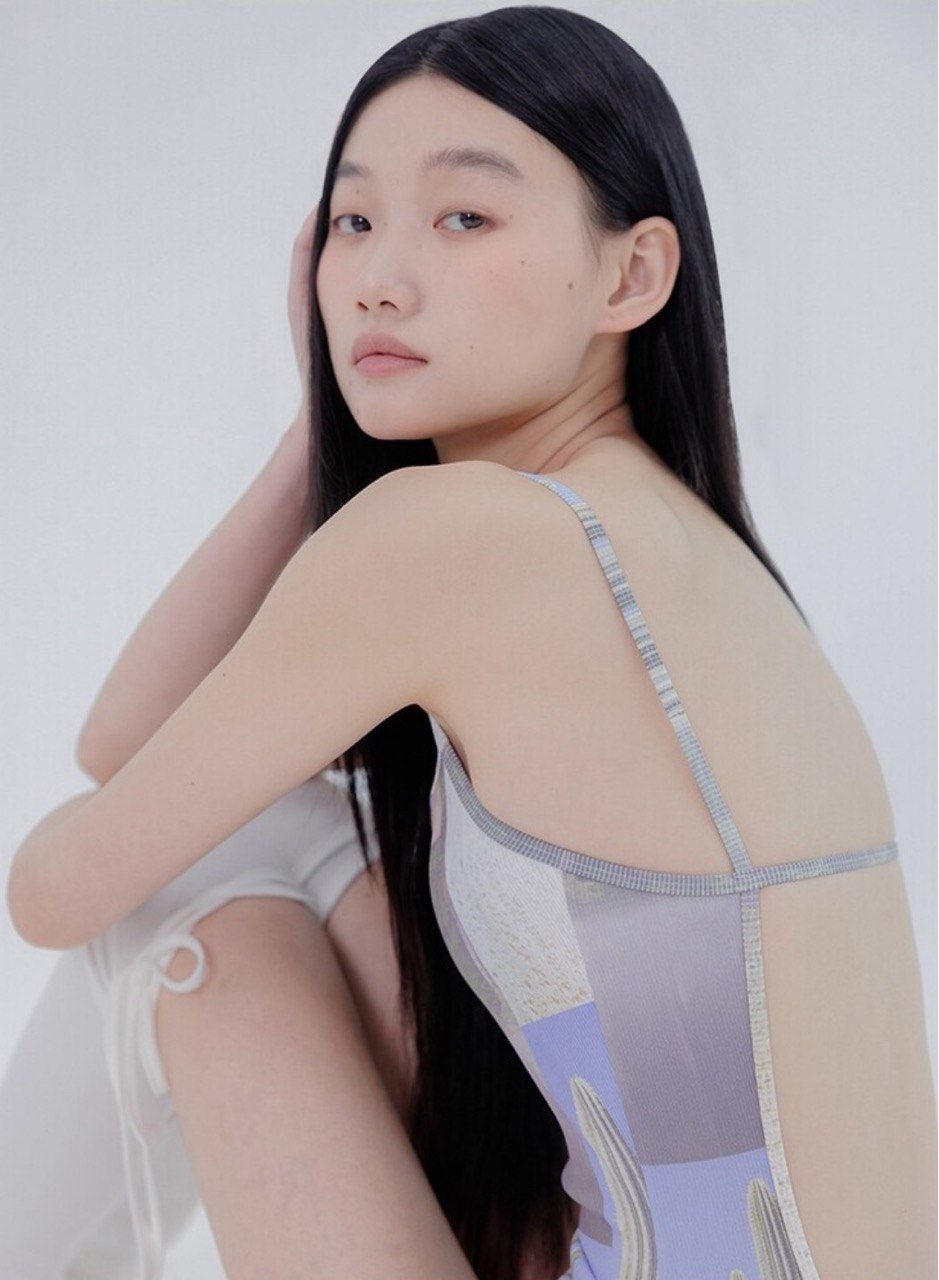 【seasaltsea】COLLAGE RIB SWIM SUIT
