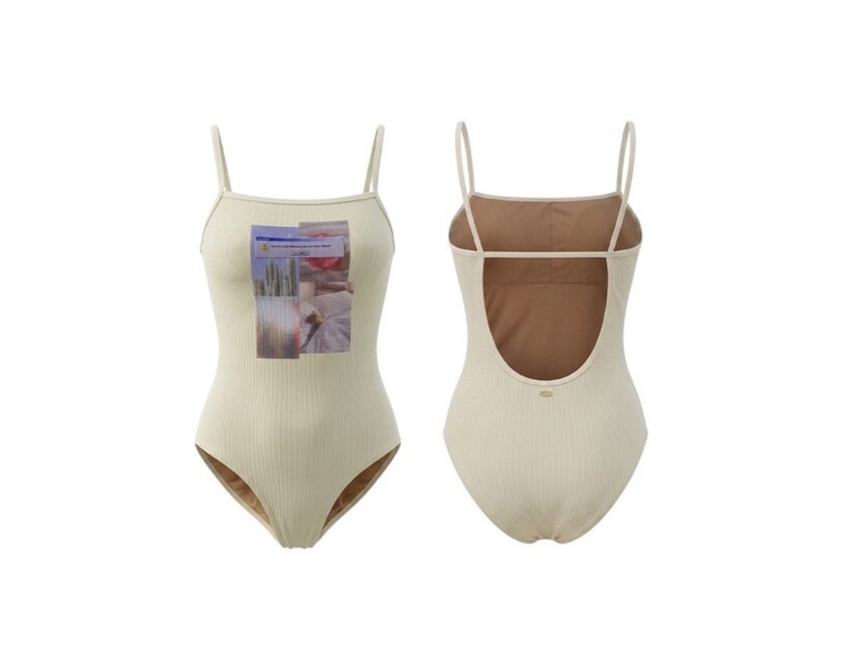 【seasaltsea】ATTENTION RIB SWIM SUIT
