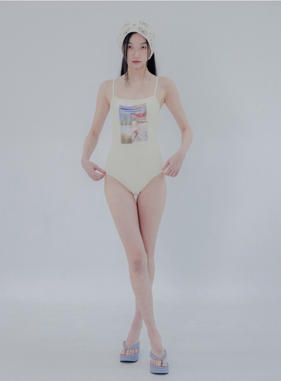 【seasaltsea】ATTENTION RIB SWIM SUIT