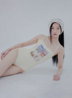 【seasaltsea】ATTENTION RIB SWIM SUIT