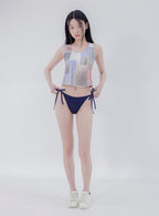 【seasaltsea】COLLAGE RIB TAHK TOP