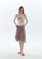 【PISCESS】Flower Sleeveless Top - 4 colors