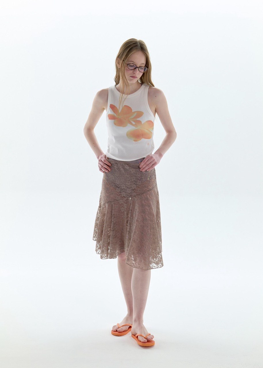 【PISCESS】Flower Sleeveless Top - 4 colors