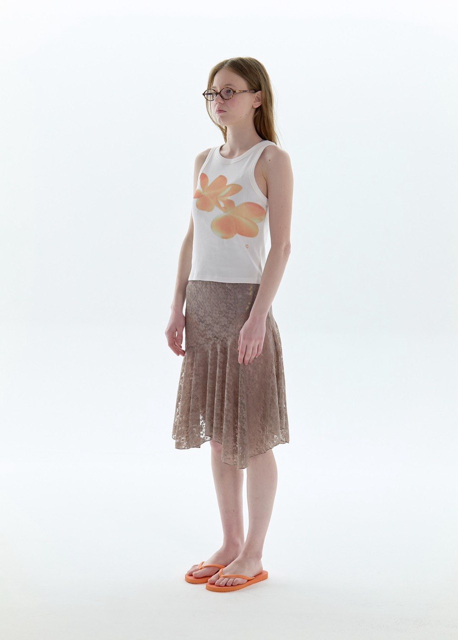 【PISCESS】Flower Sleeveless Top - 4 colors
