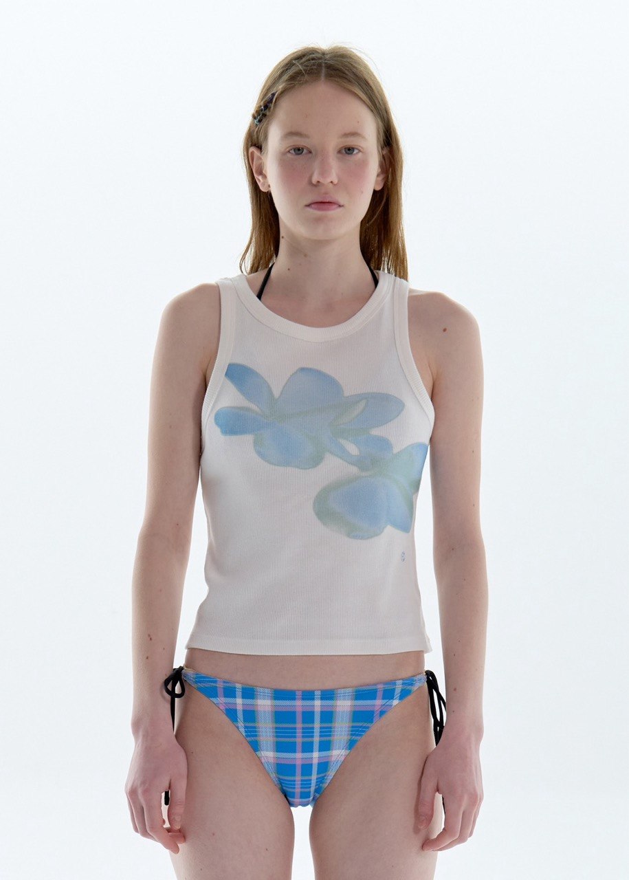 【PISCESS】Flower Sleeveless Top - 4 colors