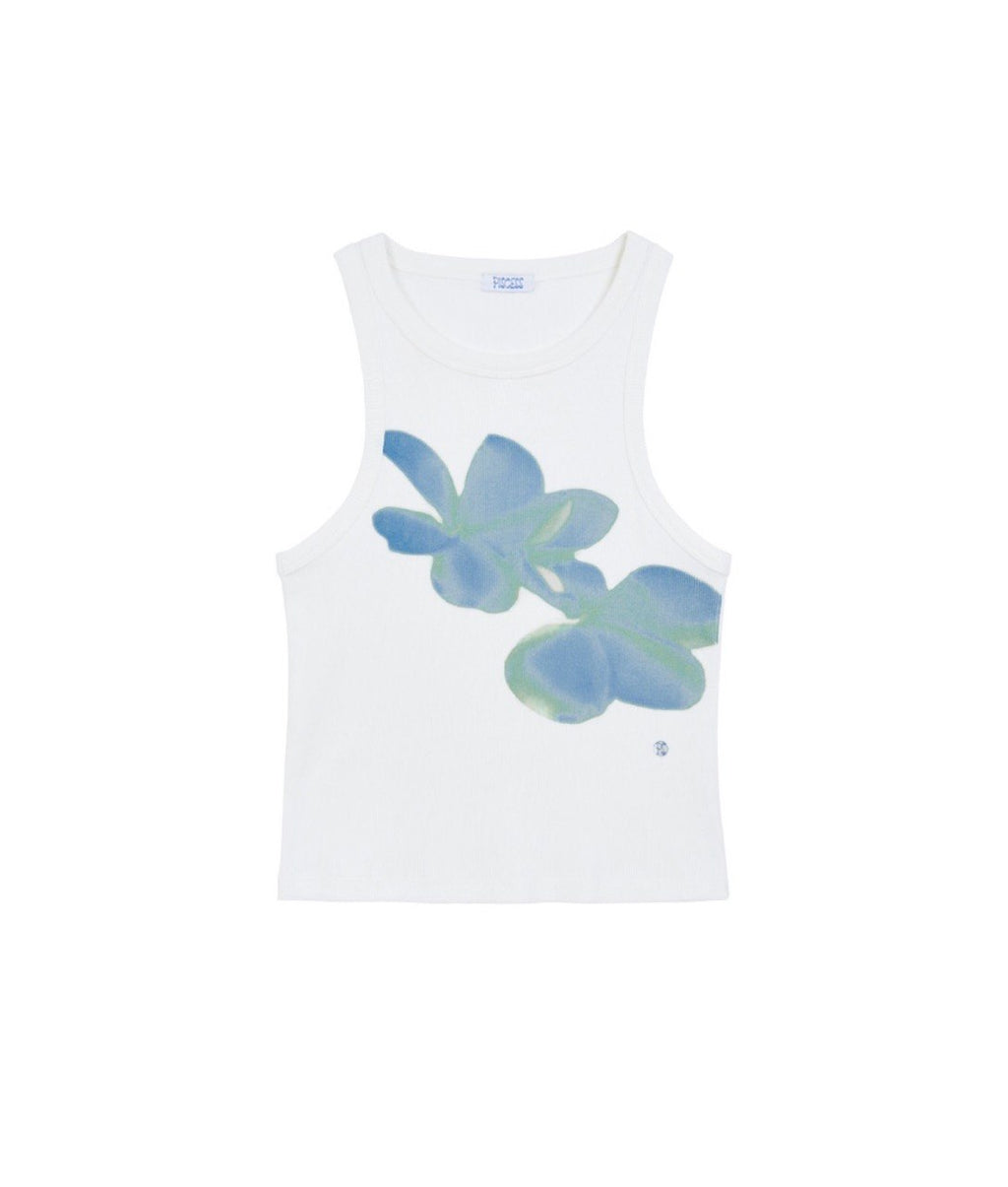 【PISCESS】Flower Sleeveless Top - 4 colors
