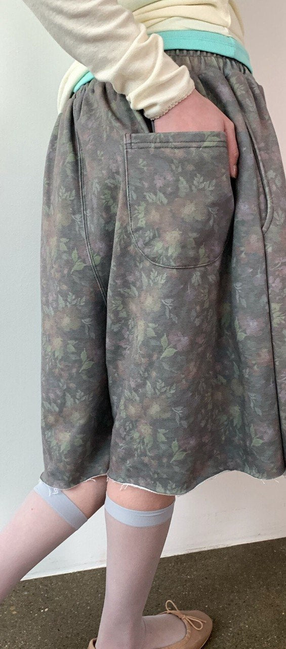 【fa.er.ie】 flower bermuda pants  - 2 colors