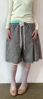 【fa.er.ie】 flower bermuda pants  - 2 colors