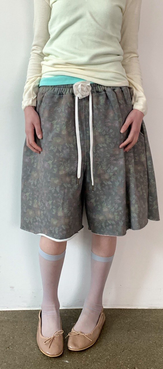 【fa.er.ie】 flower bermuda pants  - 2 colors