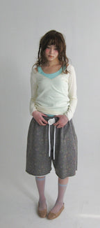 【fa.er.ie】 flower bermuda pants  - 2 colors