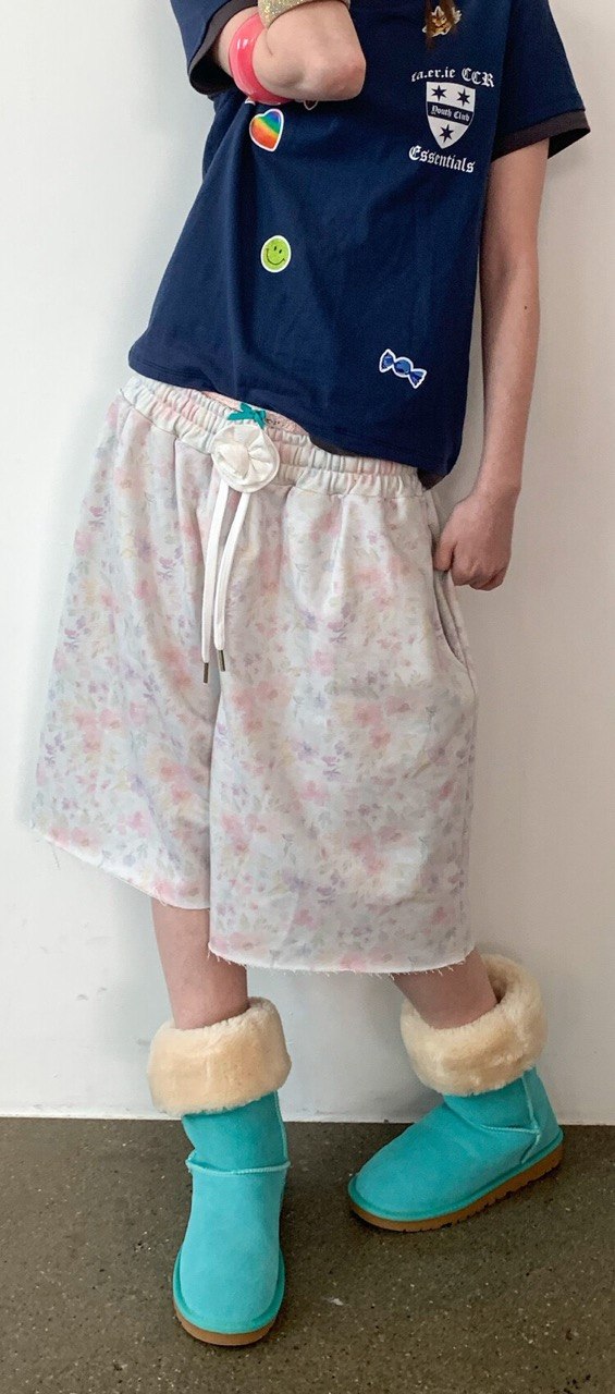 【fa.er.ie】 flower bermuda pants  - 2 colors