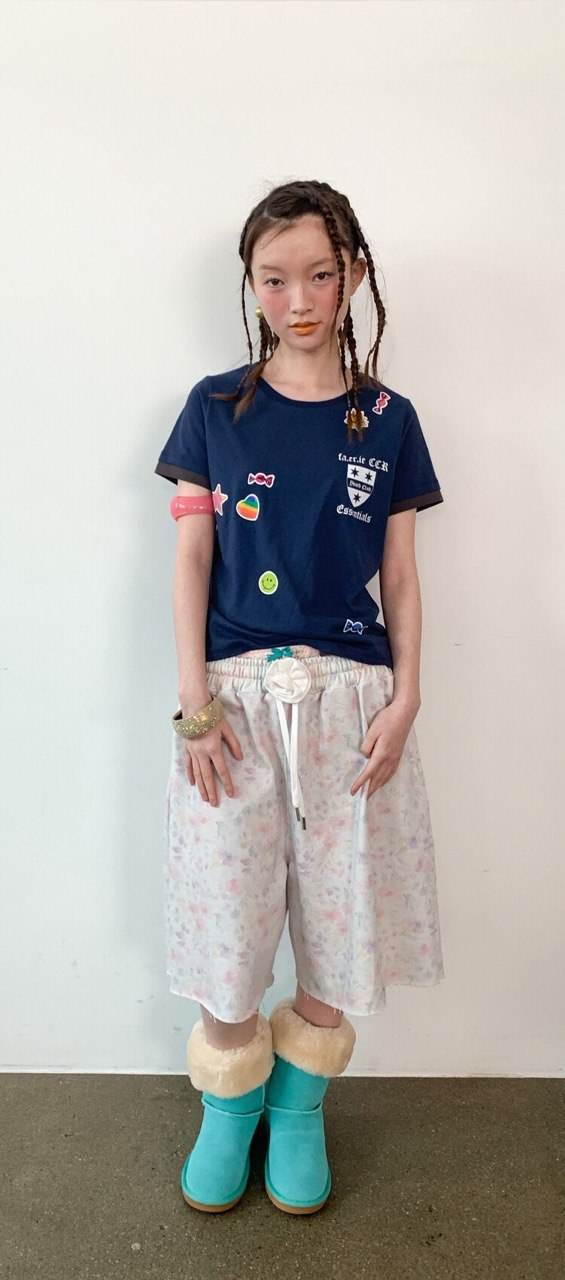 【fa.er.ie】 flower bermuda pants  - 2 colors
