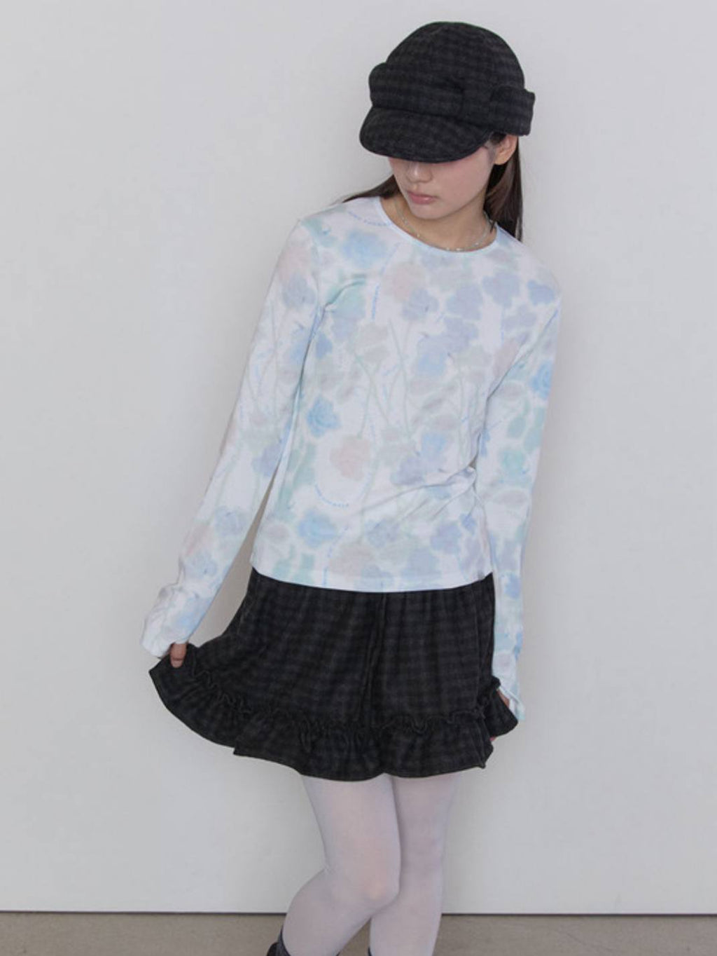 【typeservice】Hazy Petal Top [ White ]