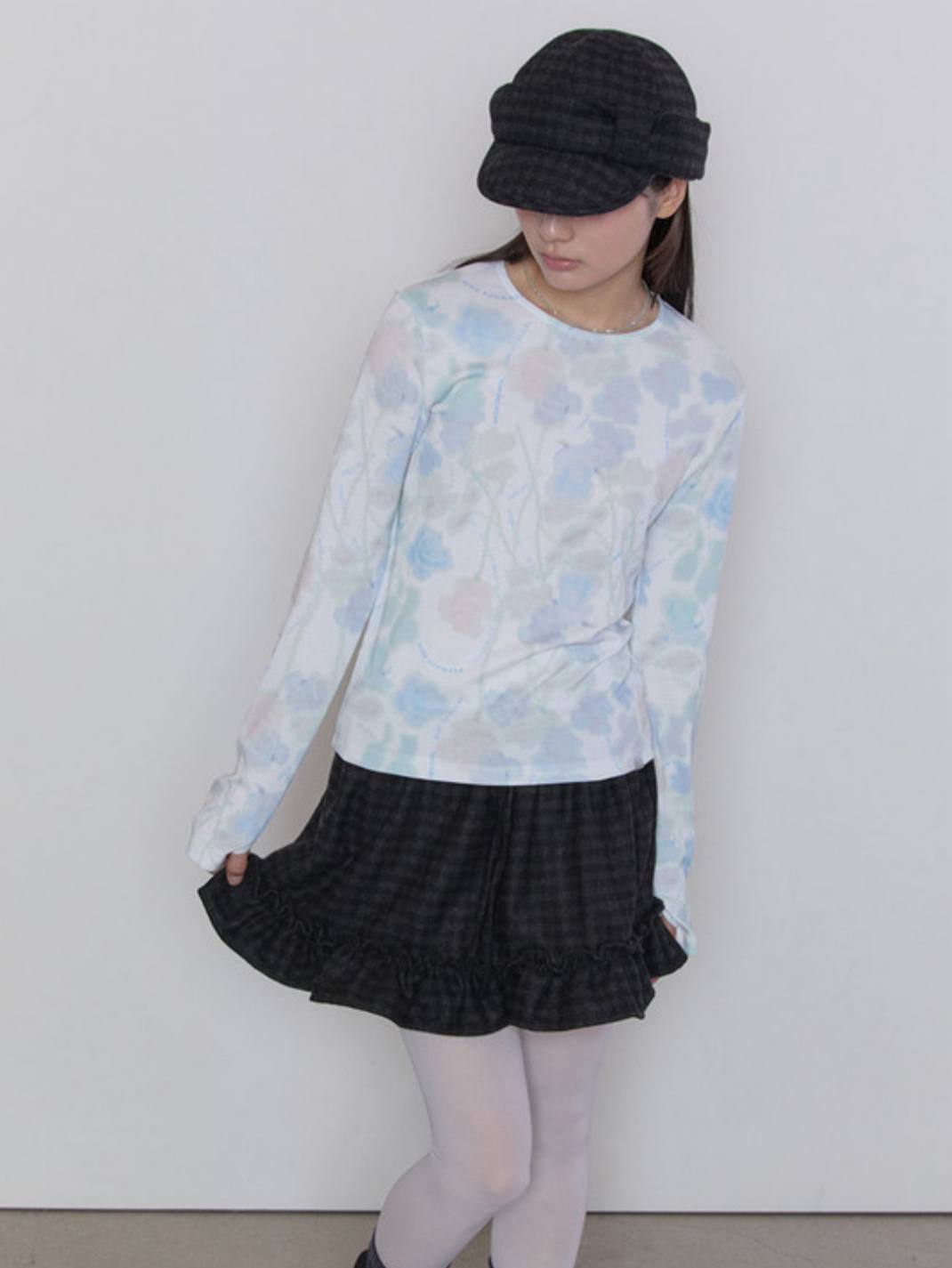 【typeservice】Hazy Petal Top [ White ]
