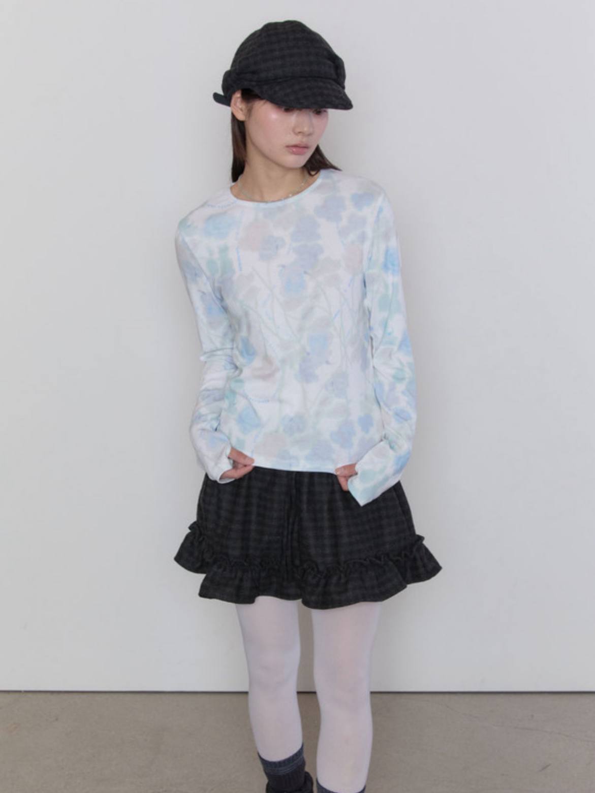 【typeservice】Hazy Petal Top [ White ]