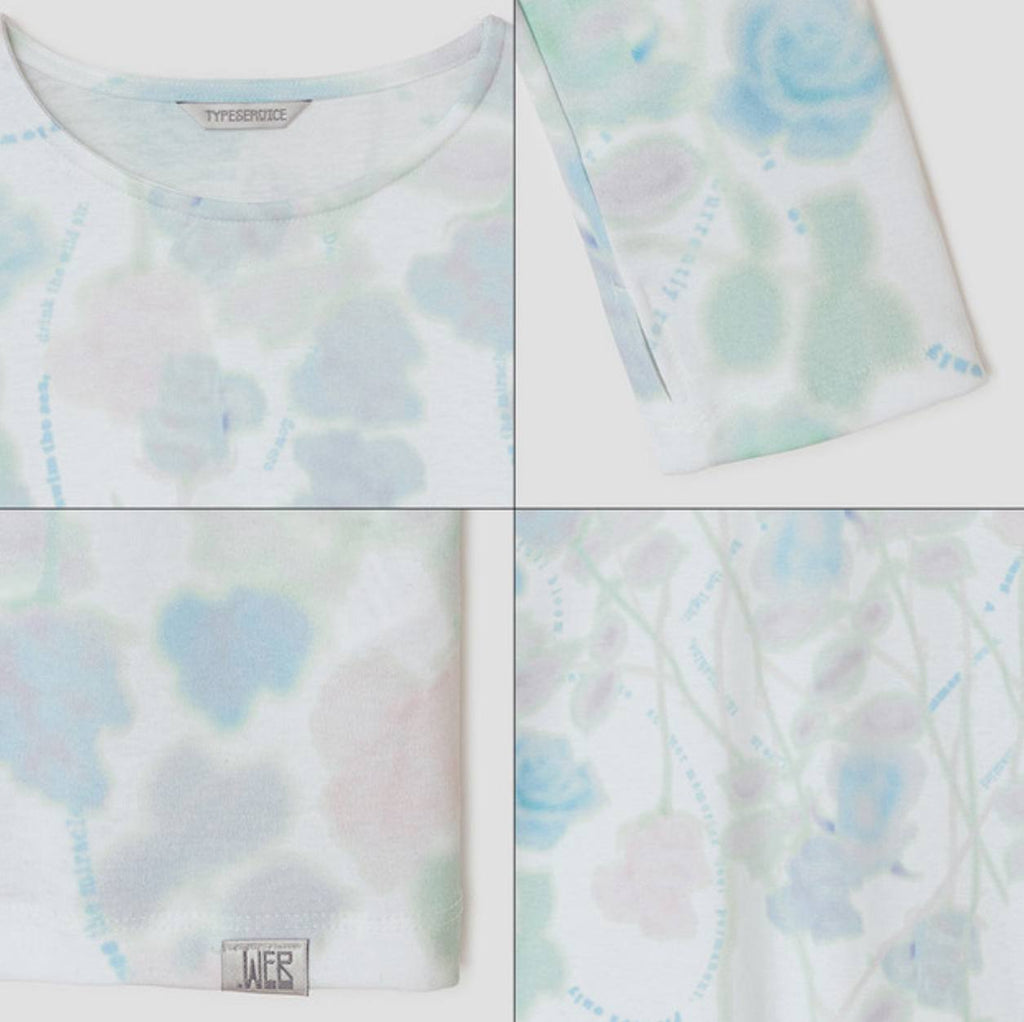 【typeservice】Hazy Petal Top [ White ]