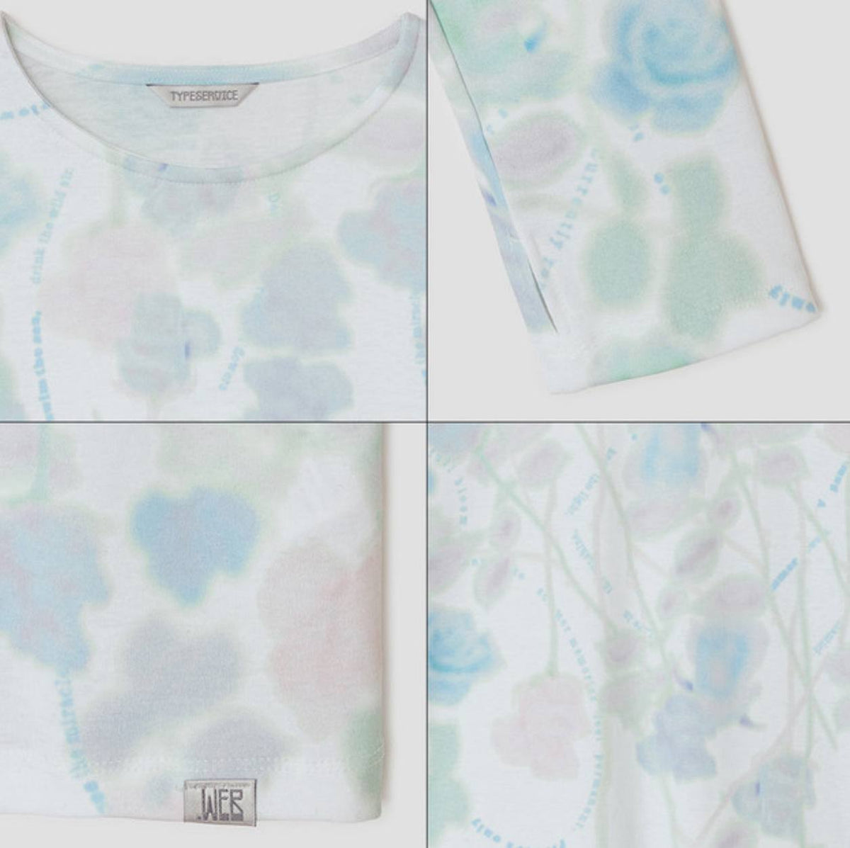 【typeservice】Hazy Petal Top [ White ]