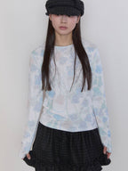 【typeservice】Hazy Petal Top [ White ]