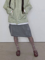【typeservice】Powder Mist Tights [Brown / Gray ]