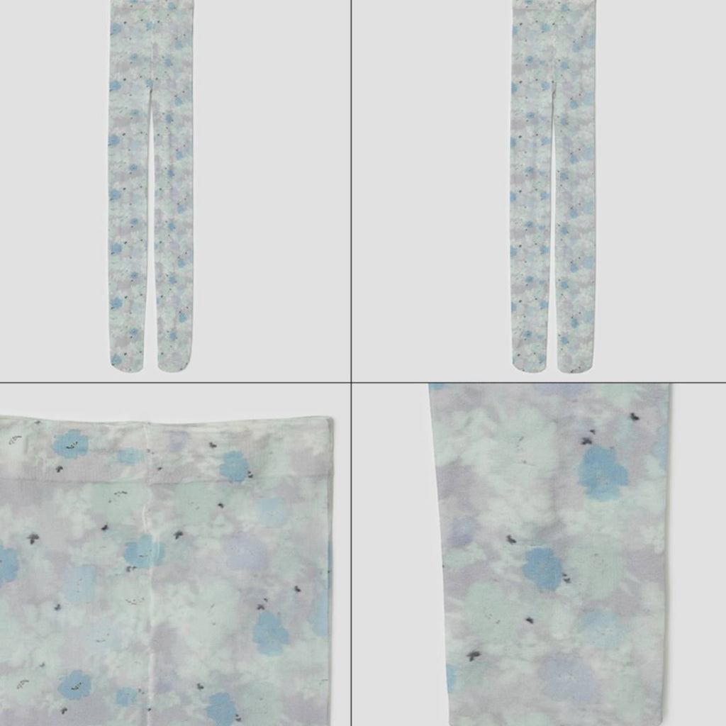【typeservice】Powder Mist Tights [Brown / Gray ]