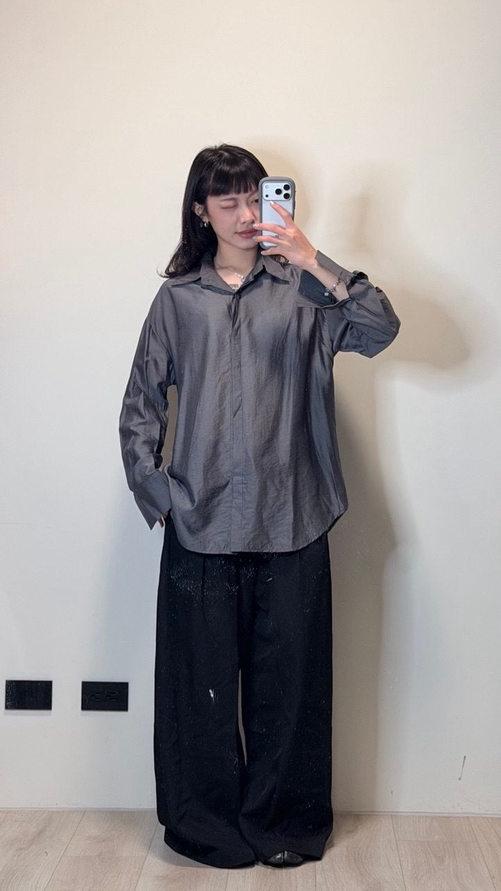 兩件式透明感襯衫