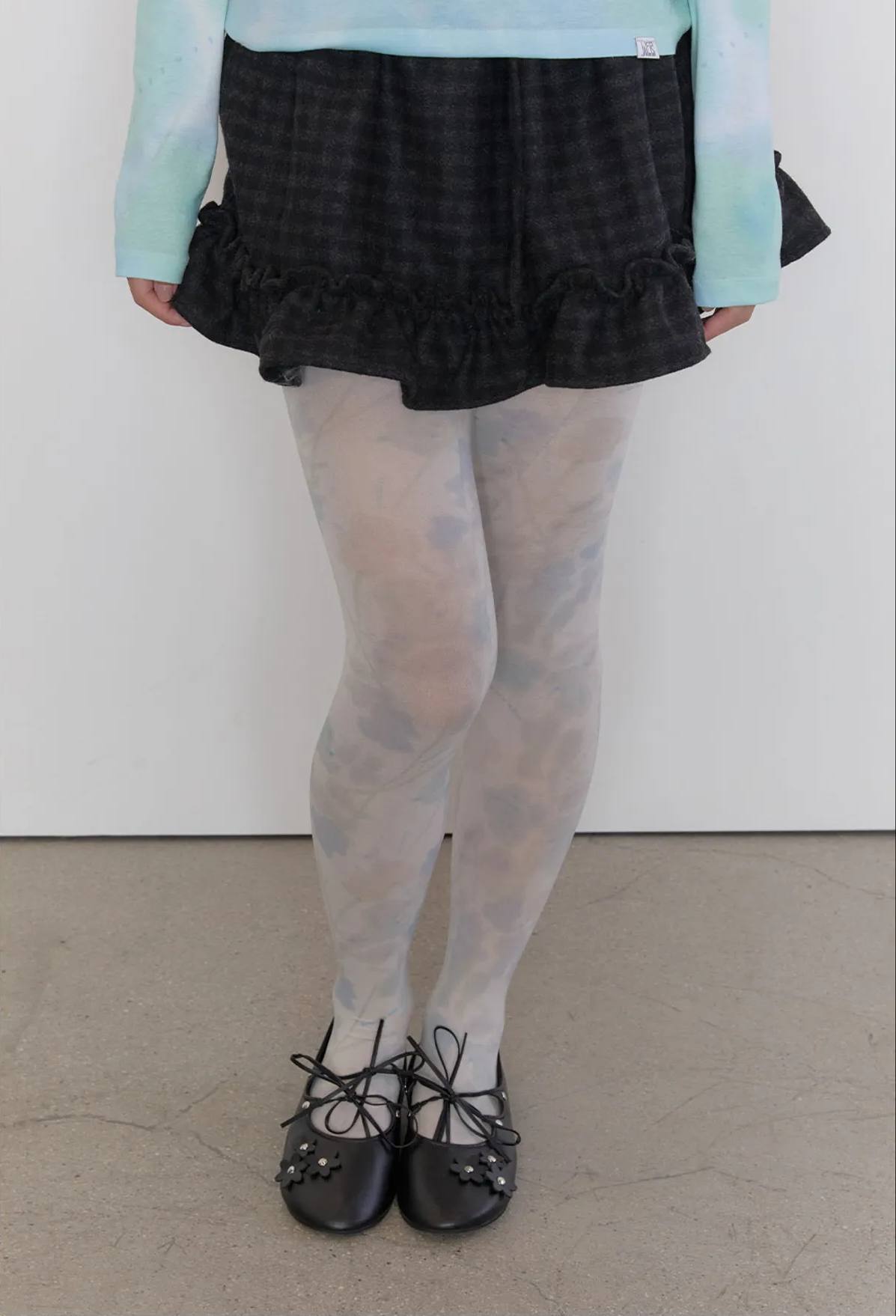 【typeservice】Hazy Petal Tights [ White ]