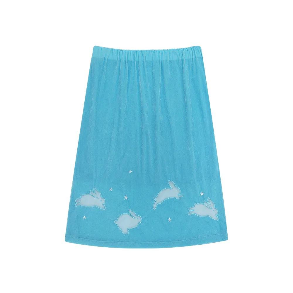 【CRANK】LUCKY BUNNY SKIRT [ purple / blue / camel ]