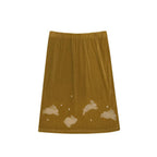 【CRANK】LUCKY BUNNY SKIRT [ purple / blue / camel ]